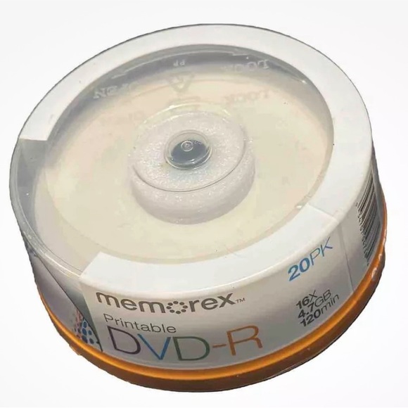 Memorex 20 Pack Printable DVD-R 16X 4.7GB 120Min. - Picture 4 of 4